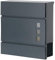 Briefkasten mit Zeitungsfach Postkasten Modern Zeitungsrolle Post Box Letterbox Wandbriefkasten Metall V2Aox Stahl Briefkasten Wandbriefkasten Postkasten Zeitungsrolle Zeitungsfach Anthrazit V2Aox