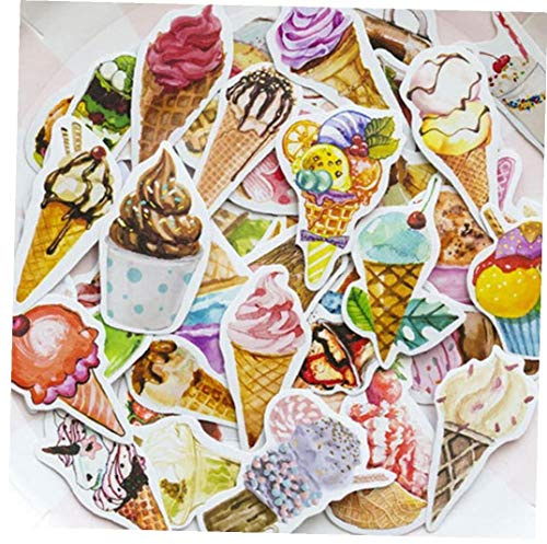 Beito 50pcs / Pack Eiscreme Getränk Stationery Sticker Scrapbooking Planer Journal Tagebuch Dekorative Etikett Kinder DIY Craft Aufkleber