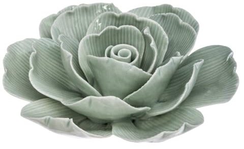 Atmosphera - Fleur Poésie - céramique - D10 cm - Vert