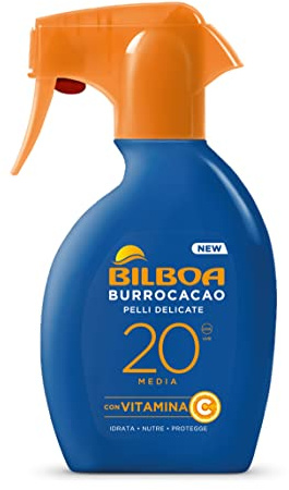 Bilboa Lippenpflegespray Trigger LSF 20, mittlerer Sonnenschutz für empfindliche Haut, Formel mit Vitamin C, spendet Feuchtigkeit, pflegt und schützt, dermatologisch getestet, 250 ml