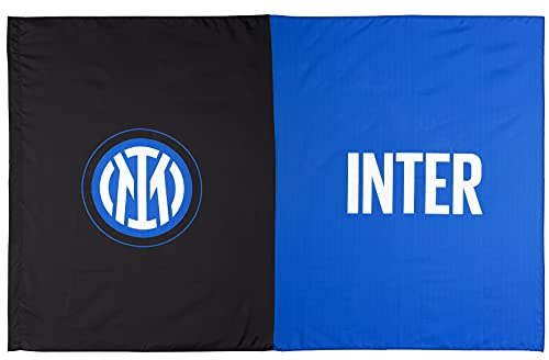 Inter Bandiera Nuovo Logo 140x220cm, Unisex Adulto, Nero/Blu, 140x220