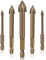 5Pcs Zementierte Bohrer Effizientes Universal Bohrwerkzeug Multifunktionale Kreuzlegierung Keramik Ziegelwand Lochöffnung Elektrowerkzeug
