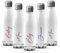 Print Maniacs Personalised Stainless Steel Water Bottle Any Name Thermal Vacuum Insulated Metal Water Bottle for 12 Hours Hot & 24 Hours Cold Drinks Sports Flask Work Gym Travel 500ml (White)