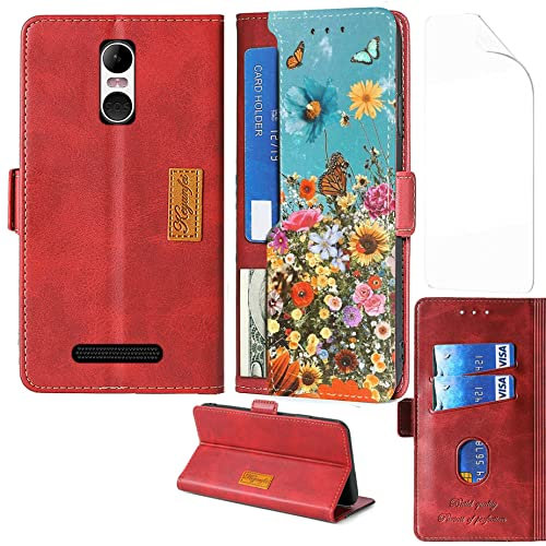 Aroepurt Flip Cover Compatibile con brondi Amico Smartphone 4G Custodia Case Cover + Morbido Pellicola Protettiva [Funzione Staffa] CPT-HHD