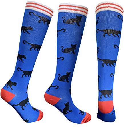 DOCEN Sport-Kompressionssocken mit mittlerem Schlauch, 1/3 Paar, S/M_Gradient Kompressions-Kniestrümpfe