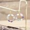 Naturstein Damen Ohrringe Turmalin Kristall Amethyst Fluorit Edelstein Haken Ohrtropfen Schmuck,Fluorit