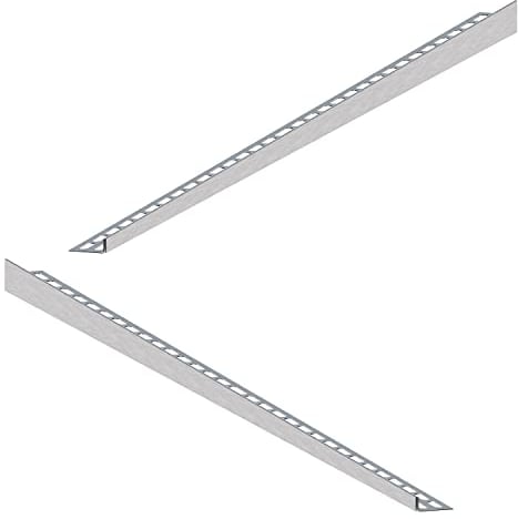 Aquabad Edelstahl Gefälleprofil Clive für begehbare Dusche 100cm, 1x paar (links und rechts), Kantenhöhe 12mm