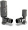 UK Radiators Black Nickel Radiator Valve 10mm Angled Lockshield Valve in Black Nickel and Polished Finish - Classy and Modern Design 1/2 x 10mm Angled Radiator Valve