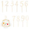 Catelves 10 Stück Cake Topper Zahlen Holz,Tortendeko Zahlen 0-9,Happy Birthday Tortendeko,Geburtstag Kuchen Deko,Wiederverwendbar Holzzahlen Kuchen Topper für Geburtstagsfeiern,Hochzeitsparty