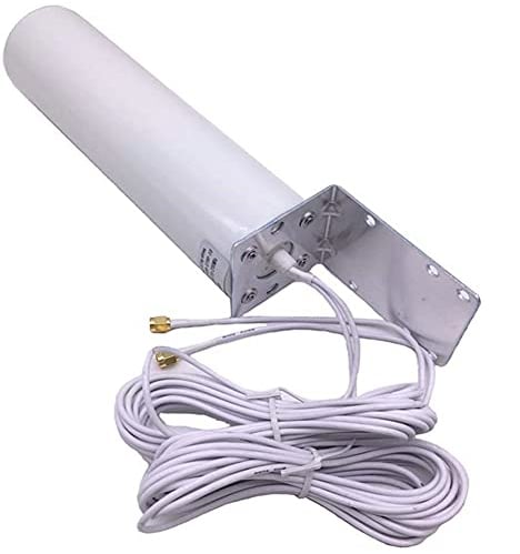 Sxdluzi Antena Externa 3G 4G LTE para Exteriores con Conector 5M de Doble Deslizador SMA para MóDem de Enrutador 3G 4G