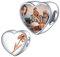 Annmors 925 Argent Sterling Personnalisé Photo Breloque en Forme de Coeur Photo Perle Breloque Bead fit Bracelet à Breloques pour les Femmes,February Violet Beads Bijoux Cadeau Maman Femme