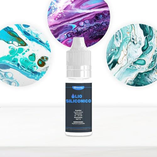 Huile de silicone Resin Pro pour protéger vos moules en silicone, huile de silicone pour coulée et peinture fluide, haute qualité et durabilité exceptionnelle (20 ml)