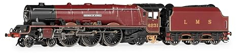 TT:120 Hornby TT3010M LMS, Princess Coronation, 4-6-2, 6231, „Duchess of Atholl“ – Lokomotive der 3. Ära – Dampf, Rot