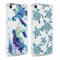Foonary 2 Pack Clear Print Phone Case for iPhone 8/SE 2022/7/SE 2020 4.7,Soft Silicone with Cute Turtle Design Aesthetics Transparent Pattern Cases,Shockproof Bumper Protector Cover Girls for iPhone7