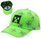 YCVBCY Verstellbare Baseballmütze Sonnenmütze Baseball Cap Kinder Cartoon Design Baseballmütze Schwarz Und Pixelig Grid Sonnenhut Basecap - Grün