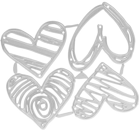 BELLIFFY Scrapbooking-stanzformen Metall Herz-stanzformen Für Kartengestaltung Für Papier Für Fotorahmen Und