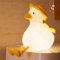 Niuny Nachtlicht Kinder Nachtlicht Baby Stilllicht Dimmbar Nachtlampe Kinderzimmer Silikon Nachtlichter Aufladbar LED Baby Lampe Nachtlichter Katze 16 Farben mit Timer Fernsteuerung USB (Ente)