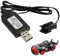 EuAcesry USB Chargeur Câble RC Universel Hydraulique Télécommandé, Câble de Charge USB avec Connecteur SM-3P pour Batterie LiPo 2S 7.4V, Compatible Voiture RC Bateau RC Drone RC Avions RC