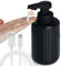 Autumnlife Seifenspender Automatisch Schwarz, Elektrischer Seifenspender IPX5 Wasserdicht Wiederaufladbarer Berührungsloser Spülmittelspender mit Sensor, geeignet für Badezimmer, Küche, 320 ml