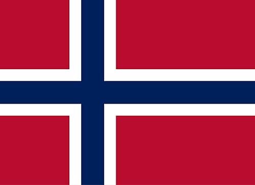 2 x Aufkleber Norwegen 12 x 8 cm Sticker (Doppelpack!) Carsticker Autoaufkleber Flagge Fahne