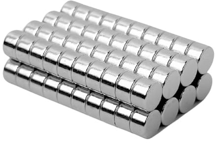Strong Magnets Neodym Magnet - Rund 5 x 3 mm - 10 Stück - Extra stark, hält bis 600g - Für Magnettafel, Kühlschrank, Whiteboard, Pinnwand, Büro