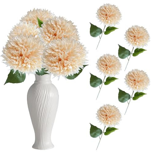 astylishome Decorative Artificial Flowers Bouquet Accessories - 56cm Faux Chrysanthemum Arts for Ceremony Home 5503
