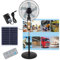 Ventilateurs solaires d'extérieur, ventilateurs sur pied portables avec panneau solaire et télécommande, ventilateurs de camping, ventilateurs sur pied oscillants, hauteur réglable