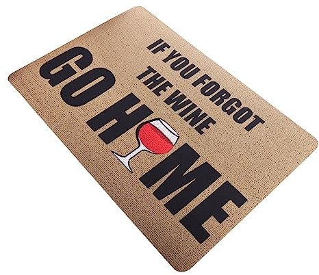 JOINPAYA rutschfeste Türmatte Mit Aufdruck Go Home Saugfähige Bodenmatte Aus Langlebigem Material Rutschhemmende Gummirückseite Für Eingangsbereich Bad Und Flur Dekoratives Design