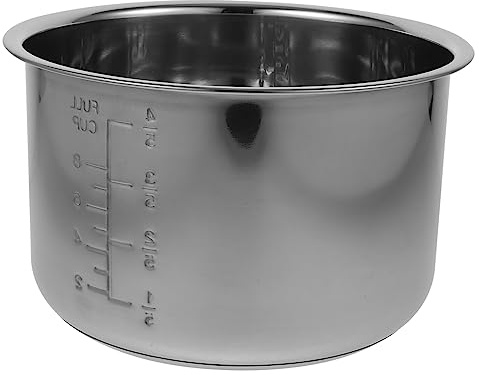 UTHCLO Olla Interior para Olla Arrocera De Metal 4l (131-132 Cm Altura) Acero Inoxidable 304 Grueso Revestimiento Antiadherente Multiusos Recambio para Cocina Uso Doméstico y Hotelero
