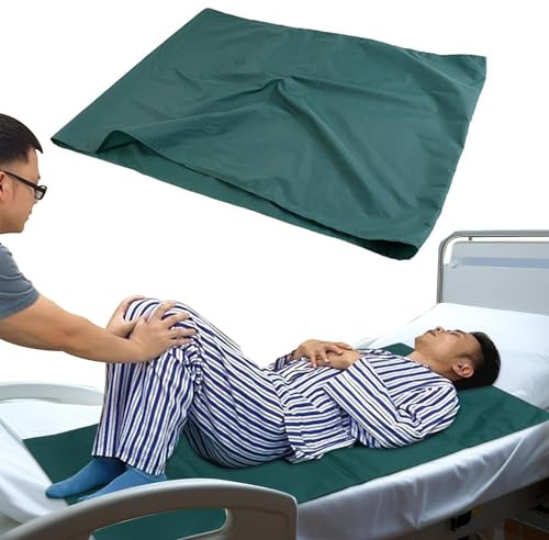 Gleittuch für Betttransfer, Verwendung Bei Transferhilfe, Bariatrischer Transfer, Gleittuch für Bettlägerige, Bettpositionierungsunterlage für Bettlägerige Ältere Pflegekräfte (75 * 135cm)