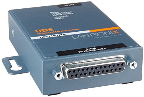 Lantronix UDS1100 - serial servers (LAN, 9-30, 10/100/1000Base-T(X), 72 x 95 x 23 mm, ARP, UDP, TCP, ICMP, Telnet, TFTP, AutoIP, DHCP, HTTP, SNMP TCP, UDP, Telnet, TFTP, Lantronix DSTNI-EX)