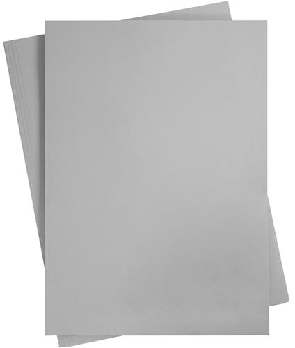 Creativ 21526 Farbkarton, DIN A2, 420 x 600 mm, 180 g, Stahlgrau 10 Blätter