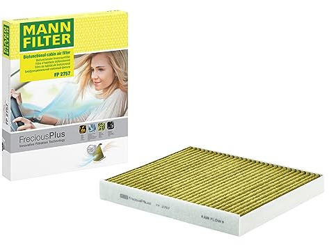MANN-FILTER FP 2757 Innenraumfilter/Kabinenluftfilter - FreciousPlus Biofunktionaler Pollenfilter - für Pkw + Transporter