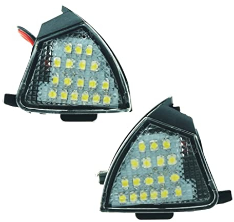 Do!LED D11 2x LED SMD Umfeldbeleuchtung Leuchte Spiegel Außenspiegel Pfützenlicht Umgebungslicht Plug & Play E-Prüfzeichen Kalt Weiß für Außenspiegel