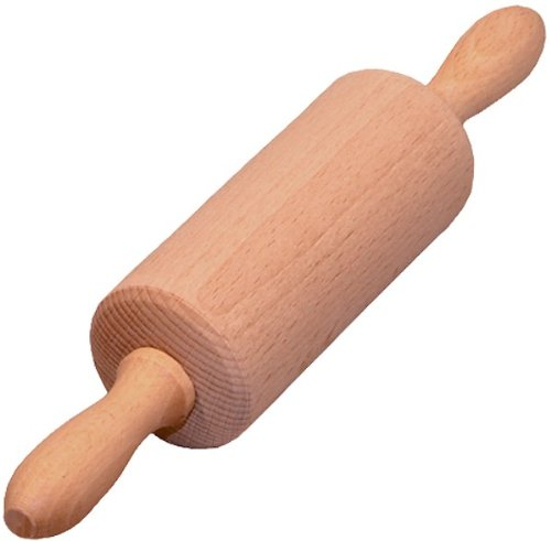 Be! Mama Children's Rolling Pin, Marzipanrolle, with Roll, Maple