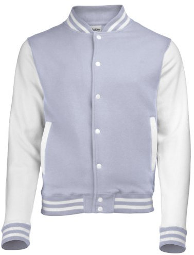AWDis Herren Jacke grau/weiß (Heather grau / weiß) Large