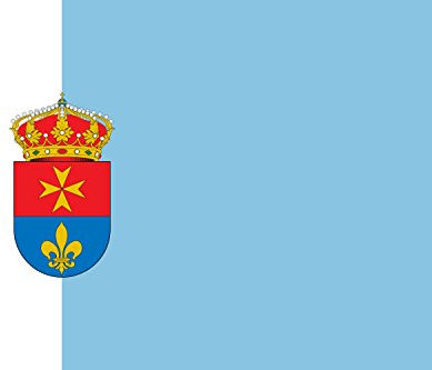 magFlags Bandera Large Un tercio de la Misma en Color Blanco y Dos tercios en Color Celeste | Bandera Paisaje | 1.35m² | 90x150cm