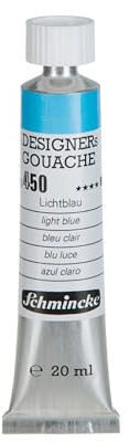 Schmincke Designers Gouache Lichtblau, 20 ml-Tube, 25 450 007