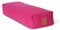 #DoYourYoga Eckiges Yoga Bolster »Paravati« mit Bio-Buchweizenschalen (KBA) / Länge ca 67cm & Durchmesser ca 13cm / Meditationskissen/Sitzkissen für längere Meditationen. 100% Baumwolle - pink