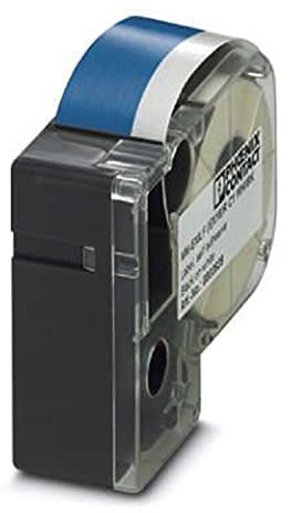 Phoenix Contact MM-EMLF Beschriftungsband Weiß für THERMOFOX, THERMOMARK GO, THERMOMARK GO.K auf Blau