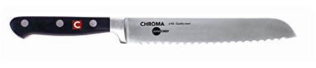 Chroma Japanchef Brotmesser mit Wellenschliff, Klingenlänge 20 cm, J-13