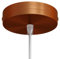 creative cables Cylindrical metal ceiling rose kit - Conical, Brushed copper