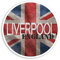 2 x 10cm Liverpool England Vinyl Stickers - UK GB Flag Luggage Sticker #30577 (10cm Wide)