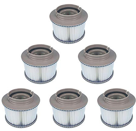 YanBan 6er-Pack Ersatz-Whirlpoolfilter für MSPA FD2089, Filterpatronenpumpe passend für MSPA alle aktuellen Whirlpools