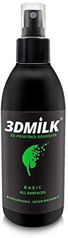 3DMilk Basic - 250 ml Haftspray für 3D-Drucker - Kleber für bessere Druckbett-Haftung - In Deutschland hergestellt - Für jede Druckplatte geeignet - Umweltverträglich, ungiftig, abwaschbar