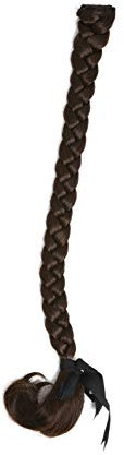WIG ME UP - SA101-8 Geflochtener Zopf Flechtzopf mit Clip lang 50cm Braun Aschbraun