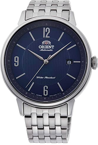 Orient Herren Automatik Armbanduhr in der Farbe Silber mit Armband aus Edelstahl, Wasserdichtigkeit: 3 bar, Gehäusedurchmesser: 42 mm, RA-AC0J09L10B