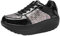 ANUFER Mujer Súper Ligero Plataforma Zapatillas con Cordones Cuña Zapatos Deportivos Negro SN070680 EU40.5