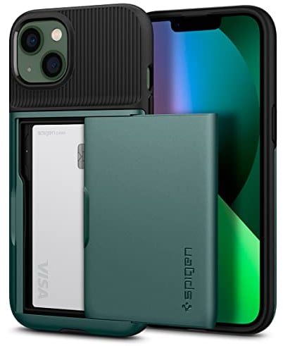 Spigen Slim Armor CS Case Compatible with iPhone 13 - Midnight Green