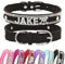 Senristar Personalisierte Bling Strass Hundehalsband mit Namen, Benutzerdefinierte Glitter Crystal Diamond Hundehalsband für Kleine Mittlere Große Hunde